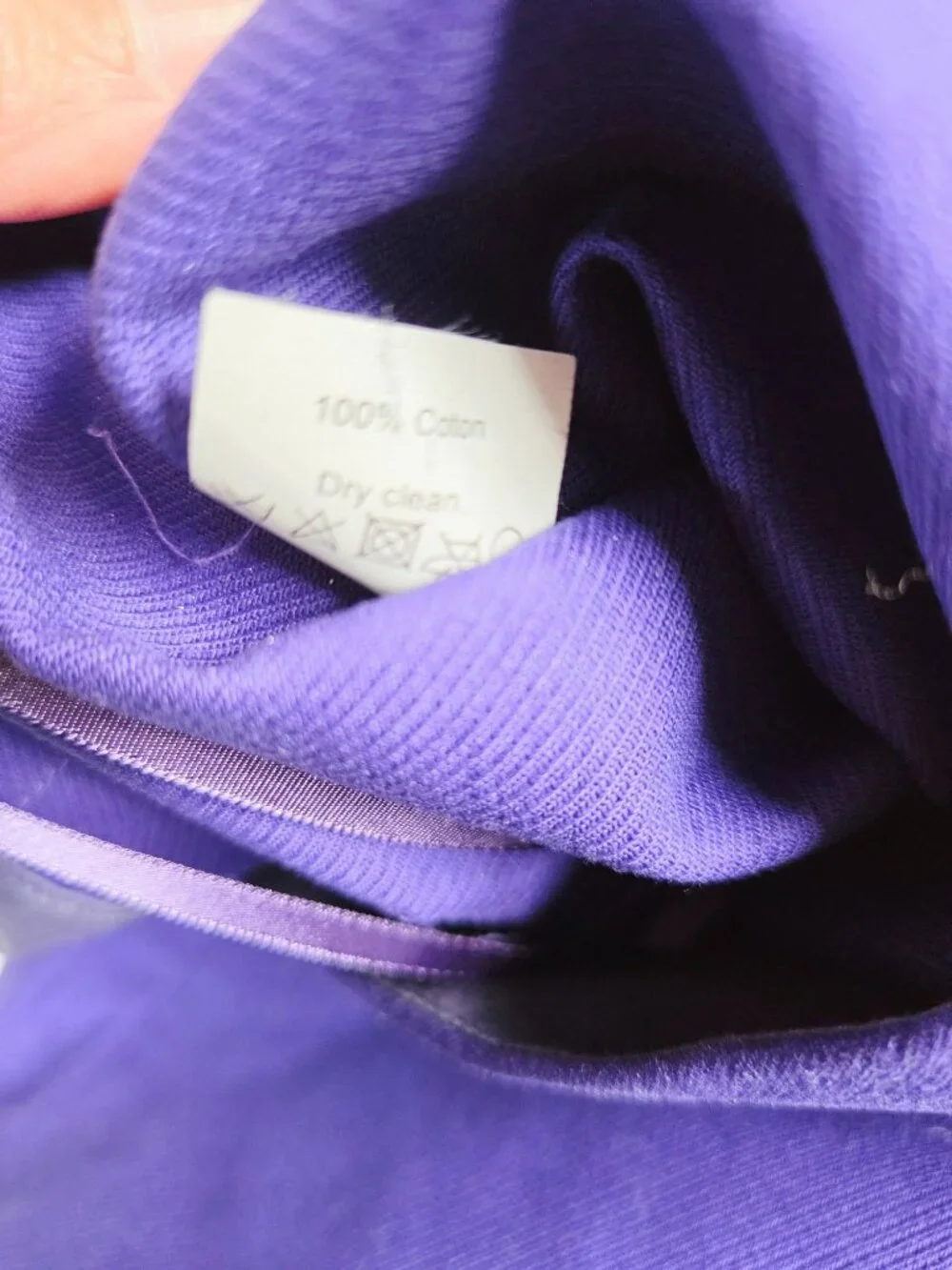 J. Crew Factory Women's Mini Skirt 100% Cotton Indigo Purple Size 6 NWT - Picture 5 of 10